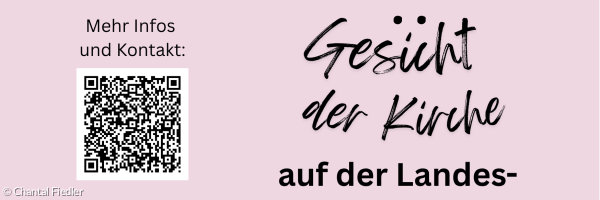 Plakat mit QR Code in Rosa