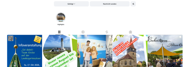 instagram Seite von BE