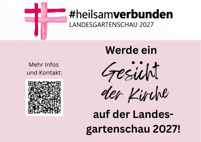 Plakat mit QR Code