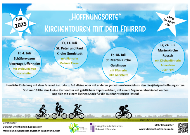 Plakat mit Fahrradfahrern